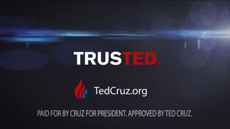 There is something wrong with Ted Cruz’s Trusted logo