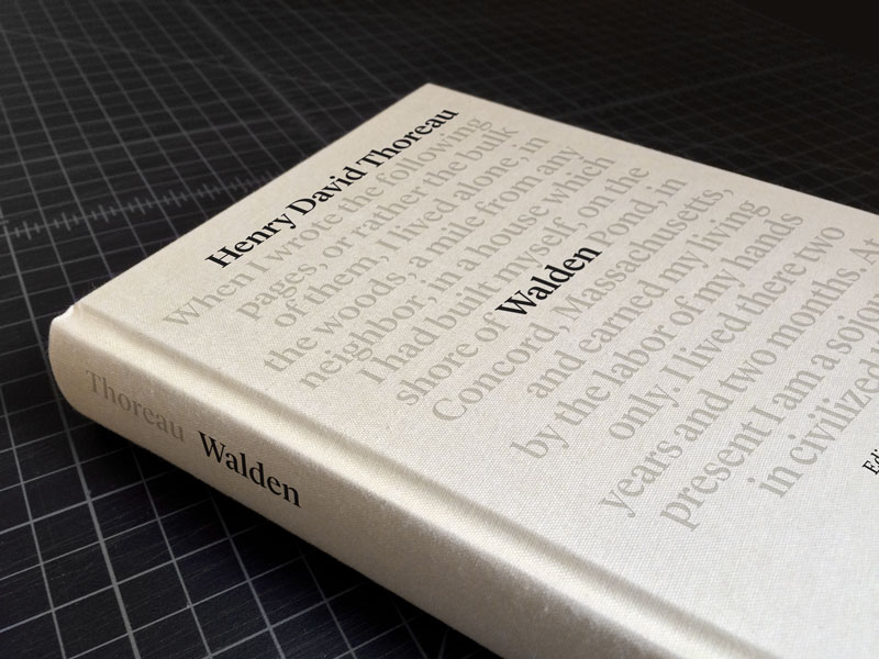 A new design by Matt Steel for Walden, Thoreau’s masterpiece