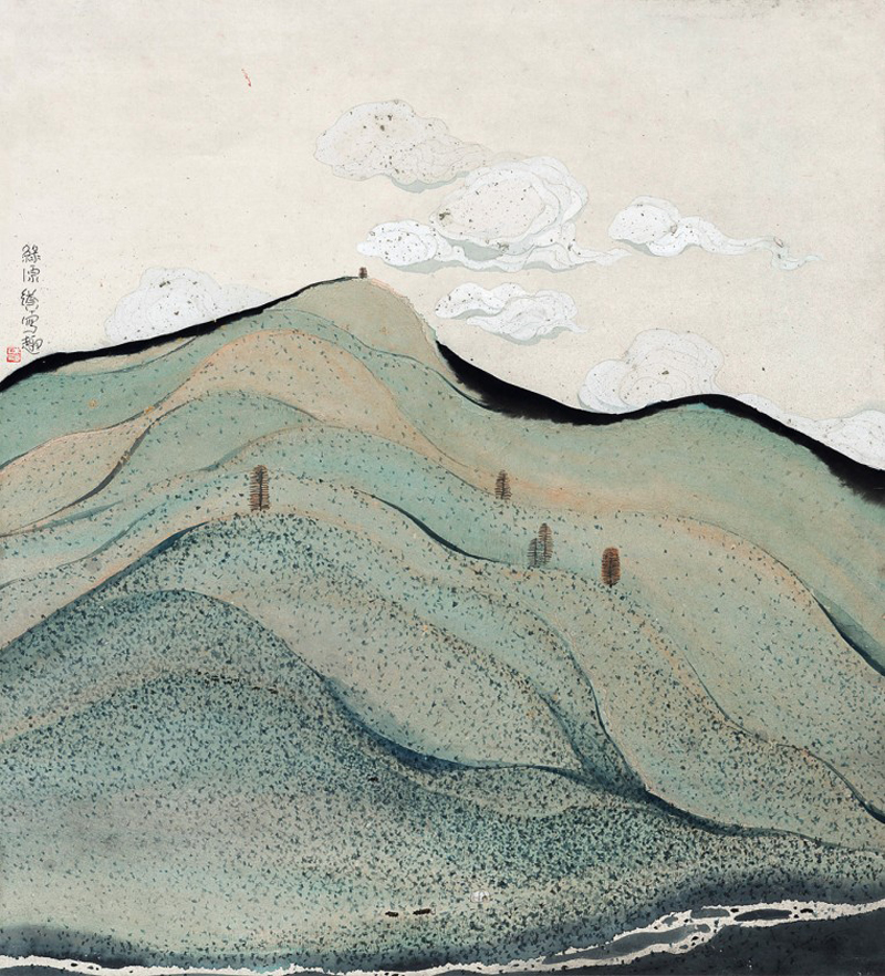 Dotted artworks by Zhu Daoping