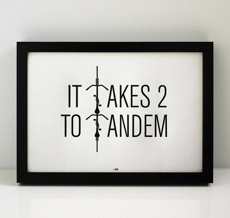 2-It-Takes-2-To-Tandem-–-limited-edition-letterpress-print-from-100copies
