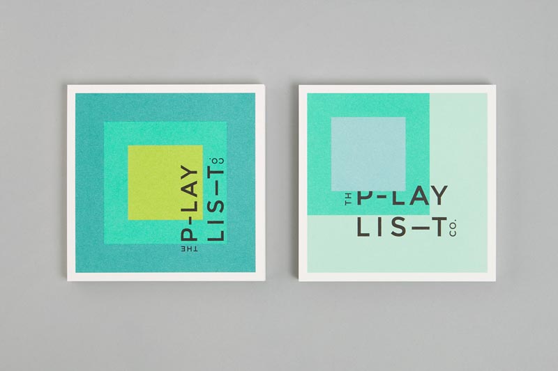 Geometric branding for The Playlist by Blok