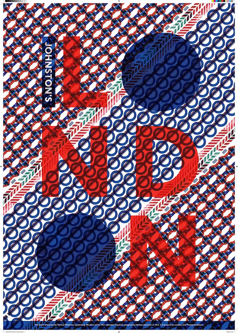 Transported by Design: famous studios and designers create posters for Johnston Sans’ anniversary