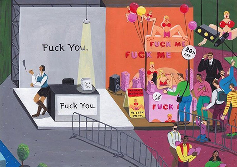 Brecht Vandenbroucke draws satirical illustrations about social media
