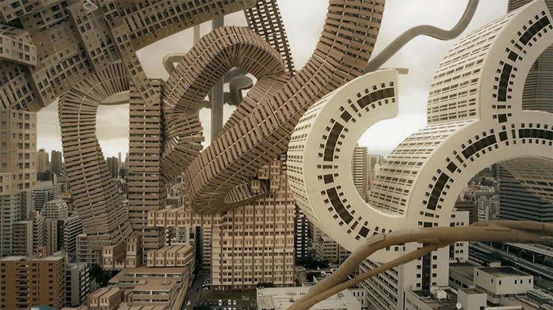 Artists imagine what Osaka would look like with organic buildings