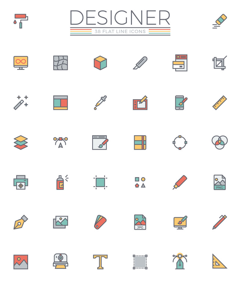 flat-line-designer-icons-preview