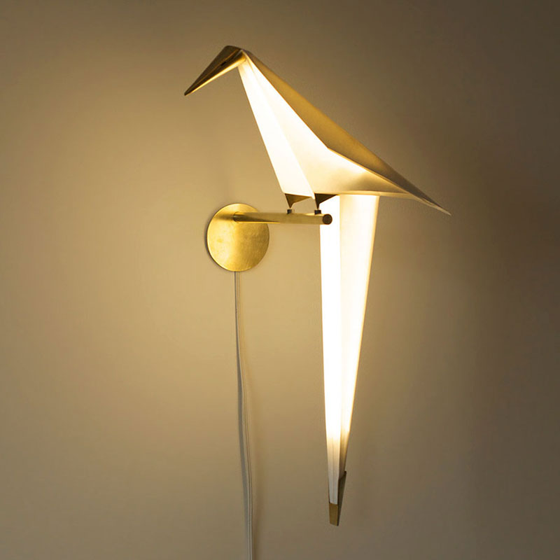 Lovely origami bird light by Umut Yamac