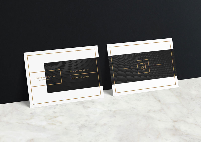 Minimalist business cards by Przemek Bizoń