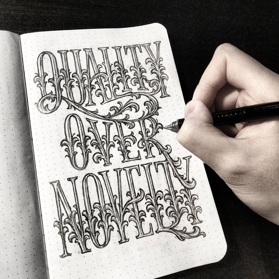 The handmade lettering of Dan Lee