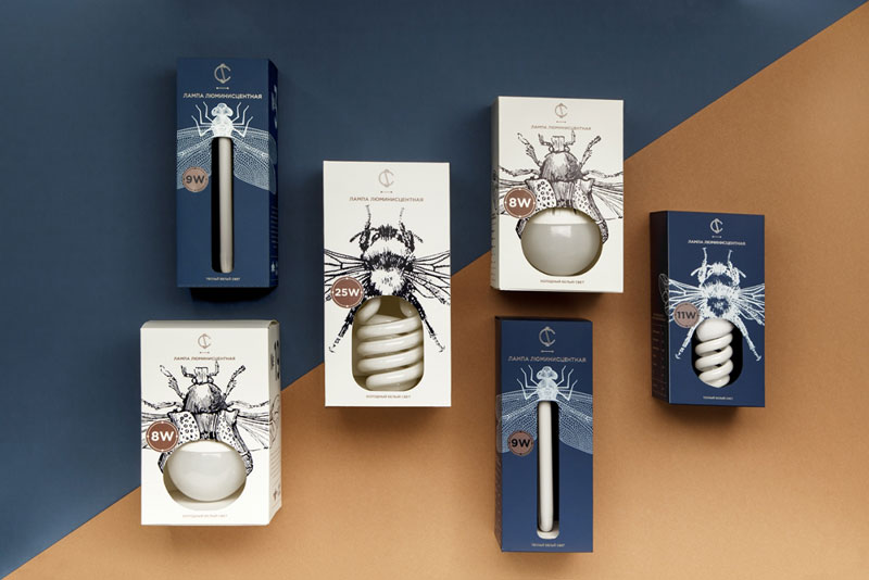 CS Electric’s brand identity merges their products with insects