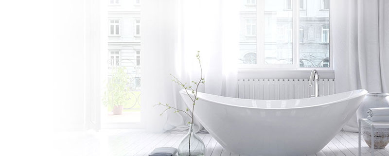 Add a touch of class to your bathroom with a freestanding bathtub