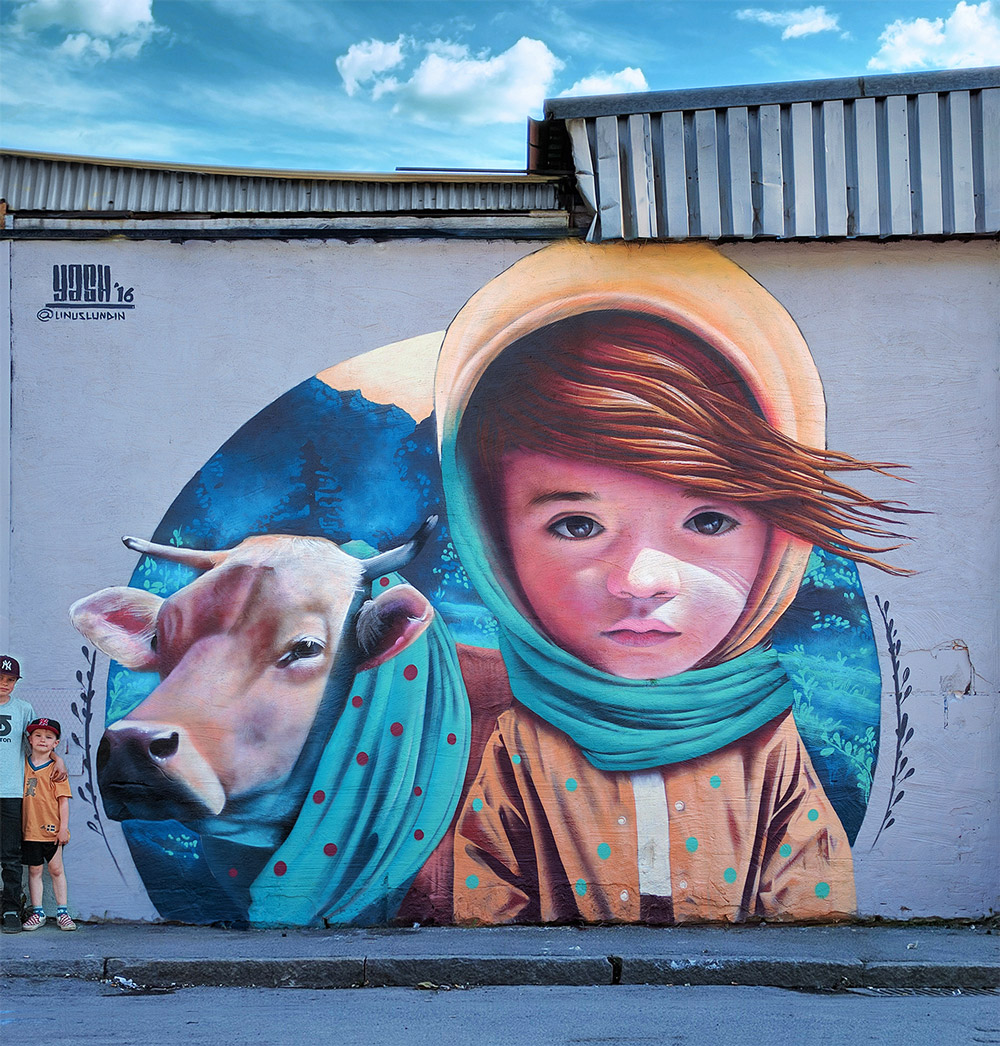 Spectacular street art portraits by Yash