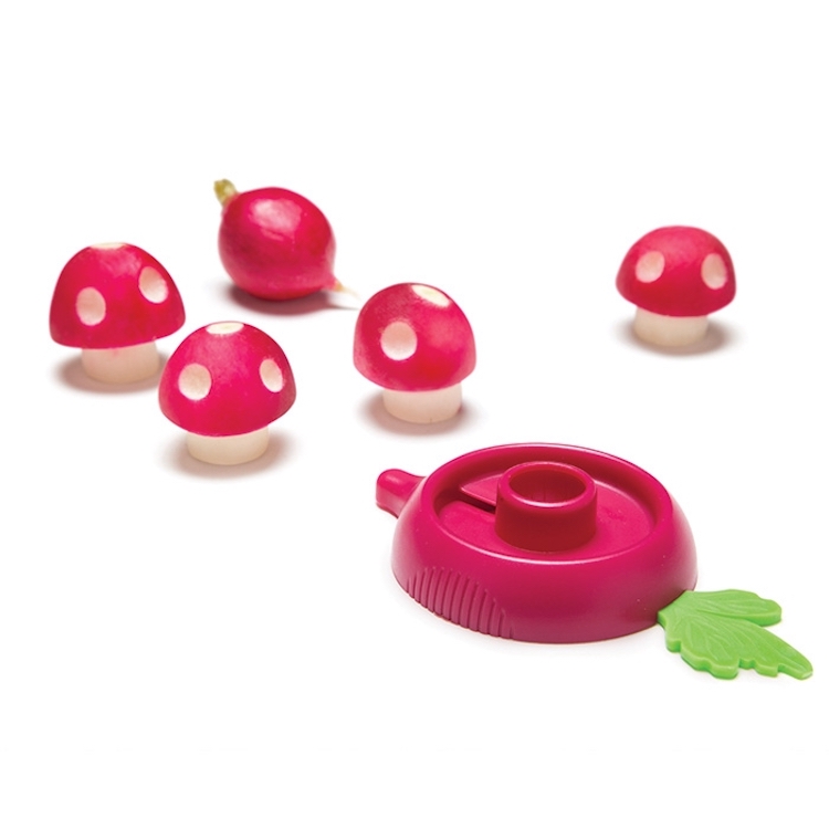 This kitchen tool turns your radishes into Super Mario mushrooms