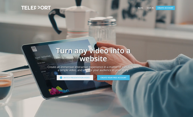 Turn any video into an interactive experience with Teleport
