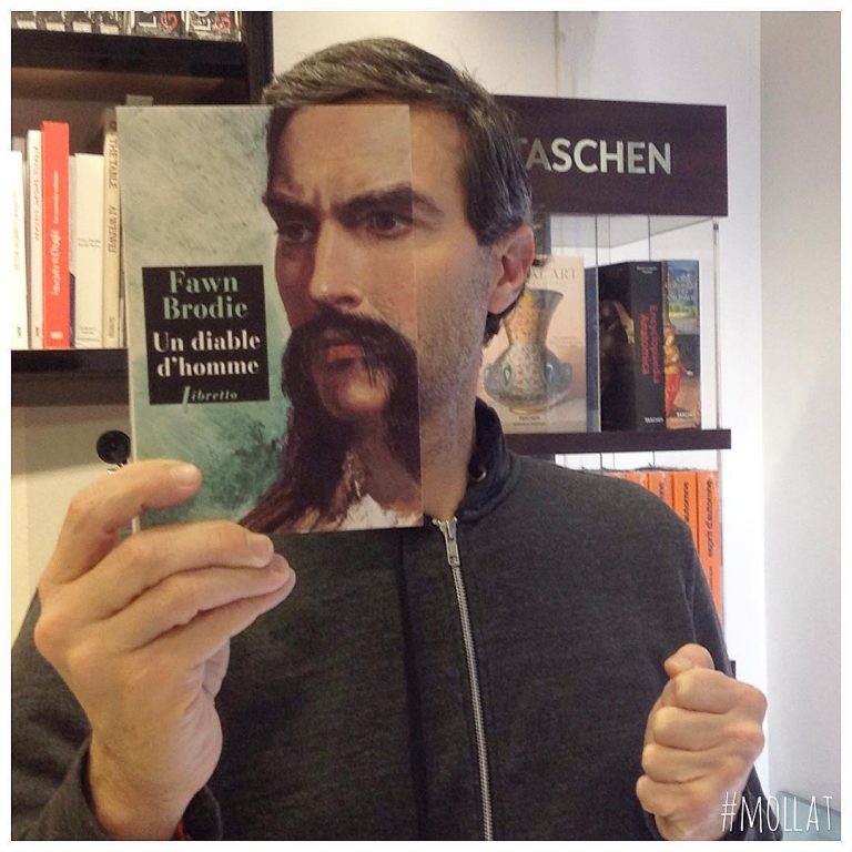 Creative photo campaign for the Mollat bookstores in France