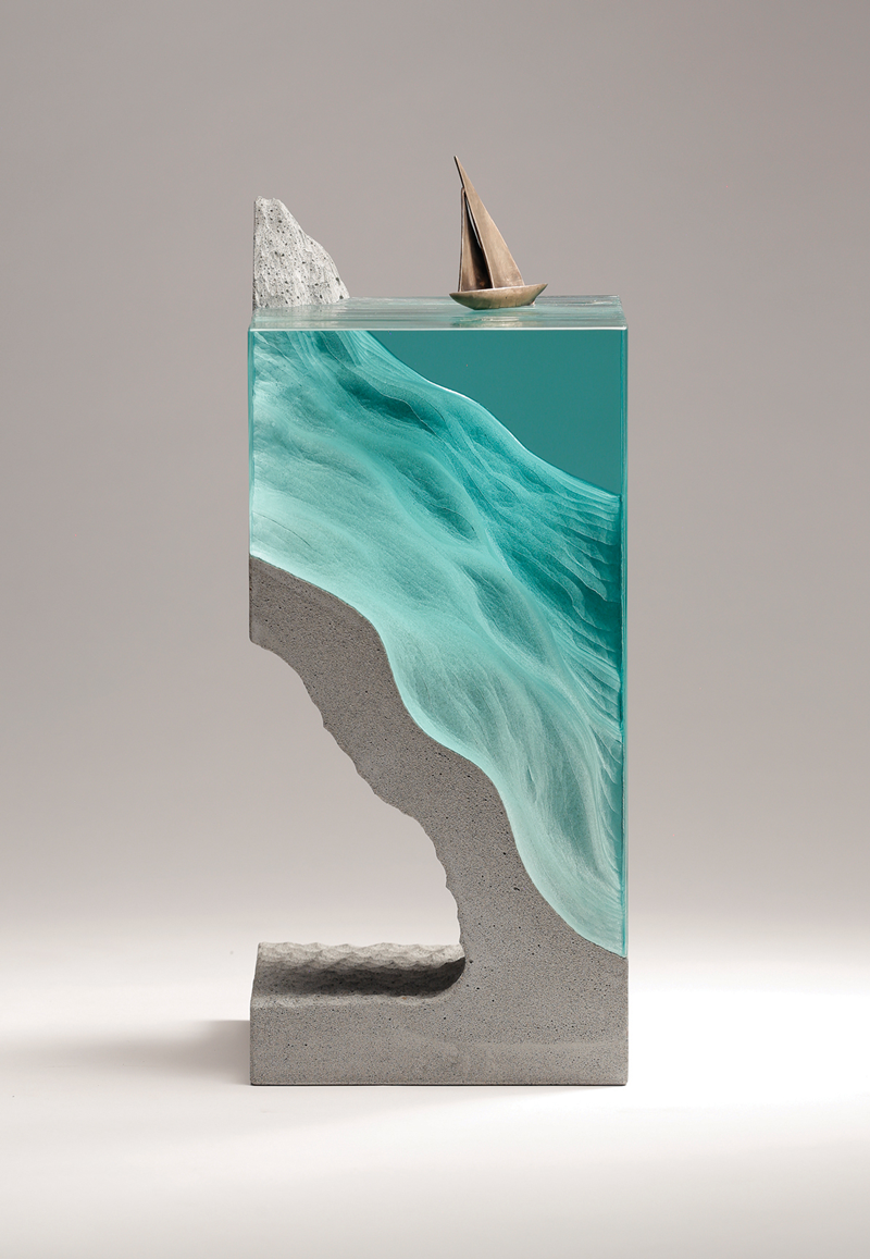 Spectacular sculptures made of glass and concrete by Ben Young