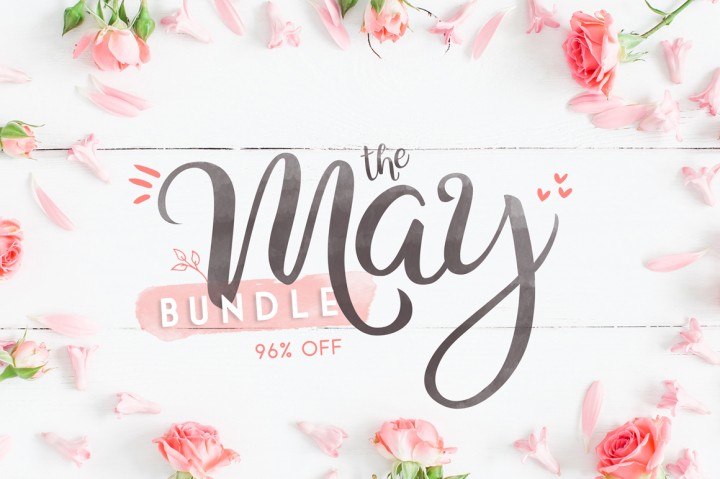 The May Bundle: Over 70 Fonts for just $29