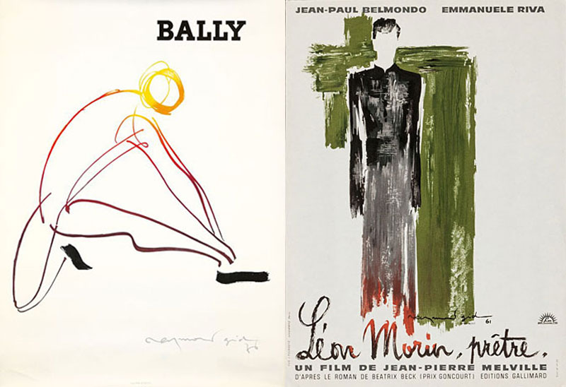Vintage movie and fashion posters by Raymond Gid