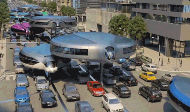 A look at a gyroscopic public transportation concept