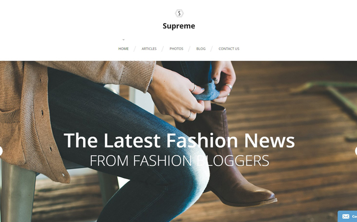 Supreme Website Template