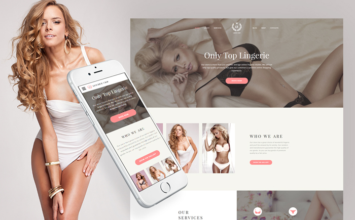 LS - Fashion Lingerie Shop Responsive Multipage Website Template