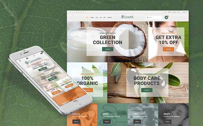 Organic Cosmetics Store PrestaShop Theme
