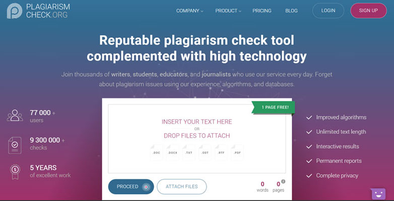 Fight duplicate content with this online plagiarism scanner