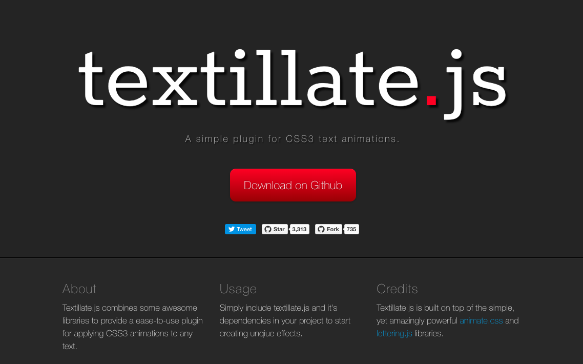 8 useful text effect plugins for jQuery