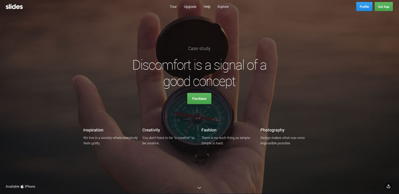 Free Download One Page Horizontal Scroll Website Template