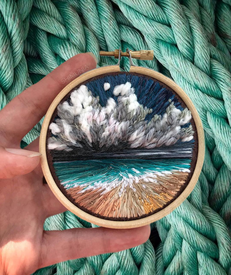 Vera Shimunia Embroiders Stunning Landscapes by Hand