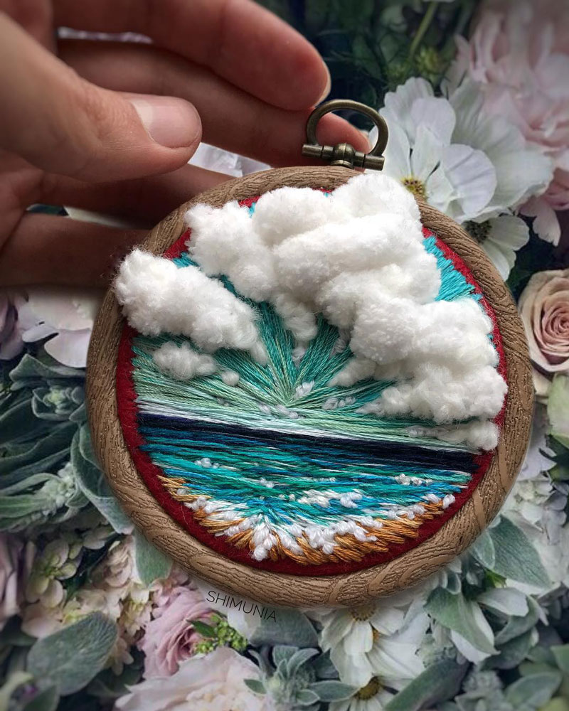 Vera Shimunia Embroiders Stunning Landscapes by Hand