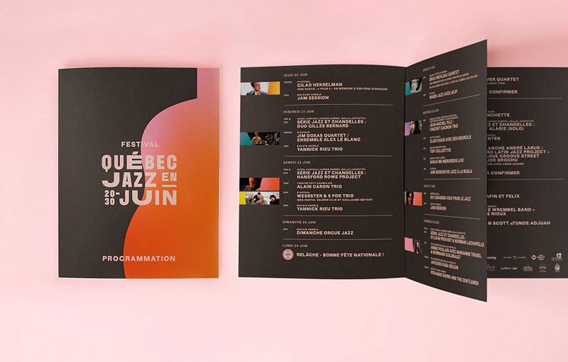 The Colorful and Distorted Visual Identity of Québec Jazz Festival