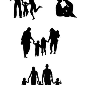 Family scenes vectors