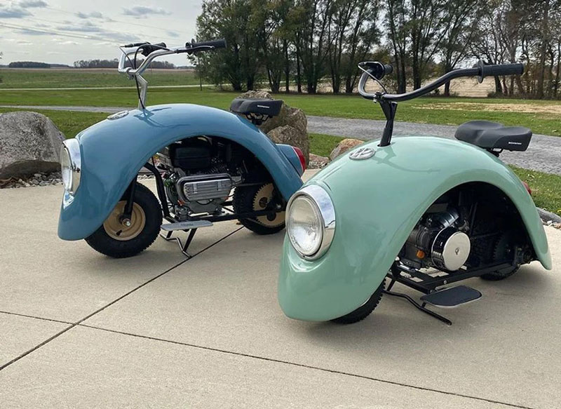 Mini Scooters Designed Using Original Volkswagen Beetle Parts