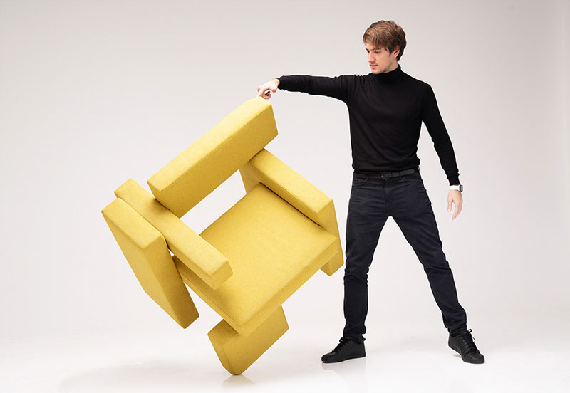 Yellow Brick Chair by Sivak+Partners