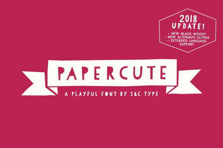 10 Useful Paper CutOut Fonts