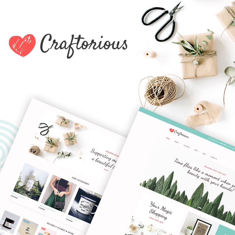 Craftorious - Handmade Gift Store WooCommerce Theme