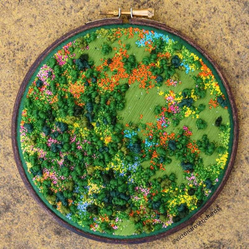 Victoria Rose Richards Creates Stunning Embroidered Landscapes of England