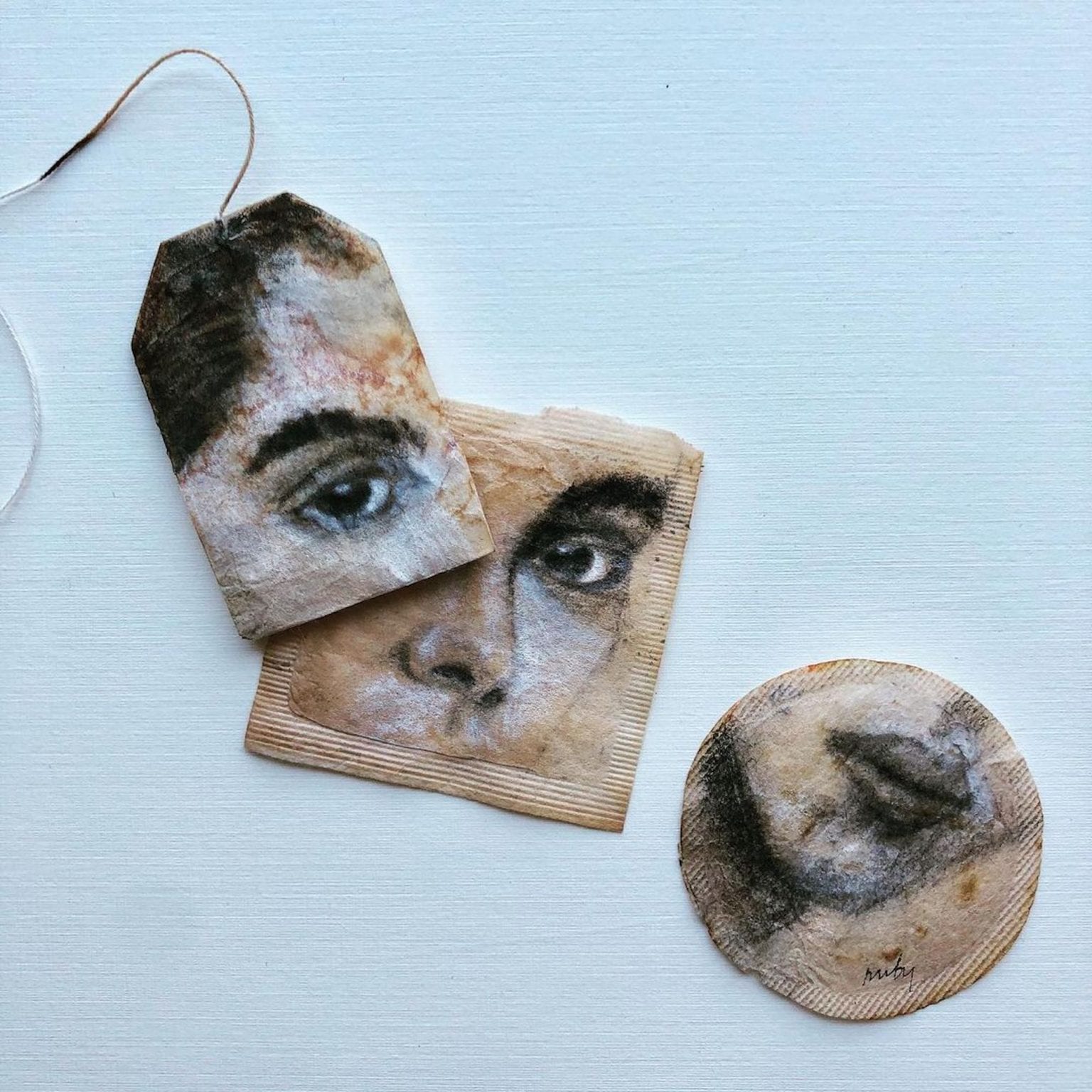 Art With Tea Bags By Ruby Silvious