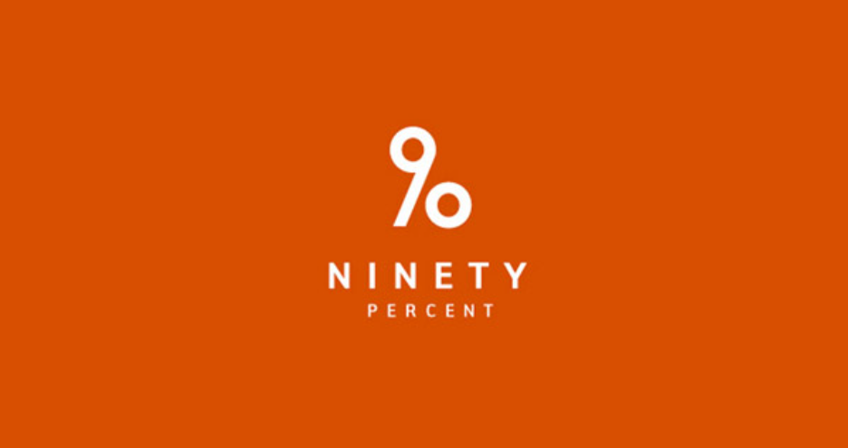 90 percent logo