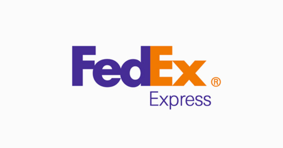 FedEx logo includes a hidden arrow
