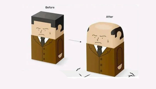 Japanese Artist Creates Erasers That Age into an Old Bald Man
