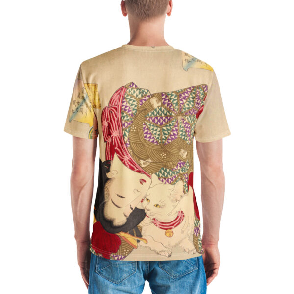 Ukiyo-e cat print all-over-print t-shirt - Image 3