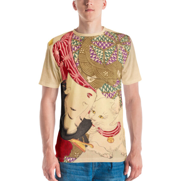 Ukiyo-e cat print all-over-print t-shirt - Image 2