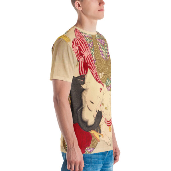 Ukiyo-e cat print all-over-print t-shirt - Image 4