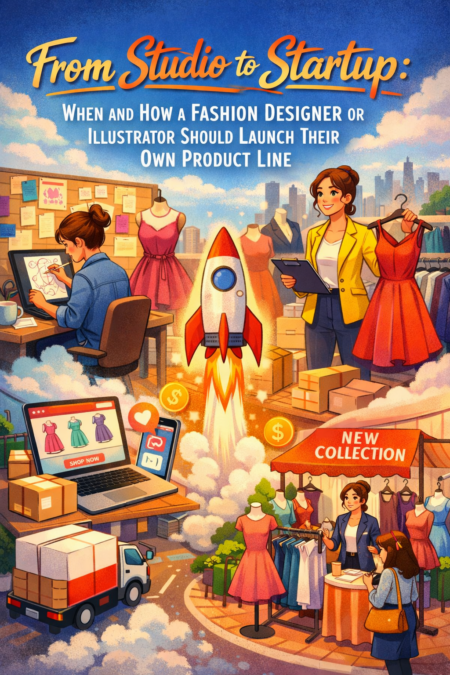 From Studio to Startup: When and How a Fashion Designer or Illustrator Should Launch Their Own Product Line