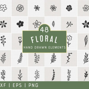 Floral illustration vector pack