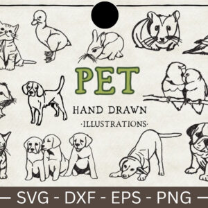 Pet illustration vector pack